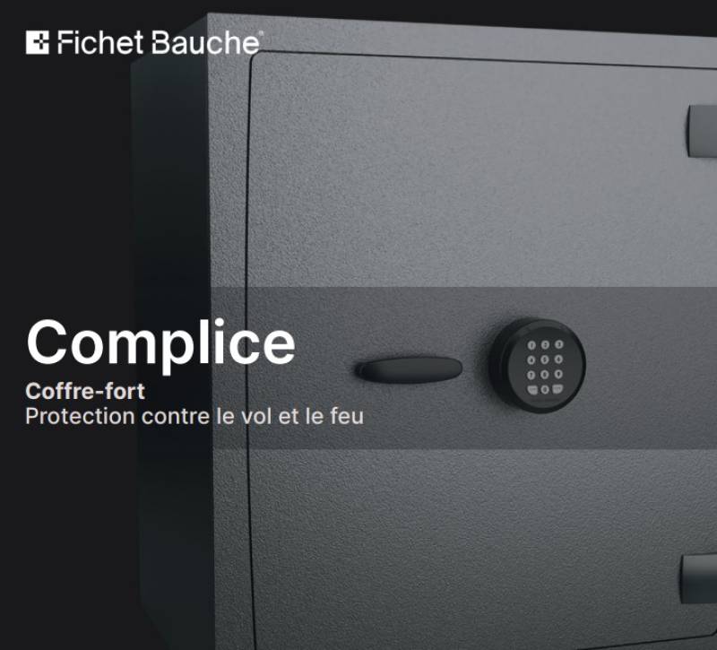 Coffre fort coupe feu Complice de marque FICHET BAUCHE posé par IDS Alessis à Toulon, proche de Hyères