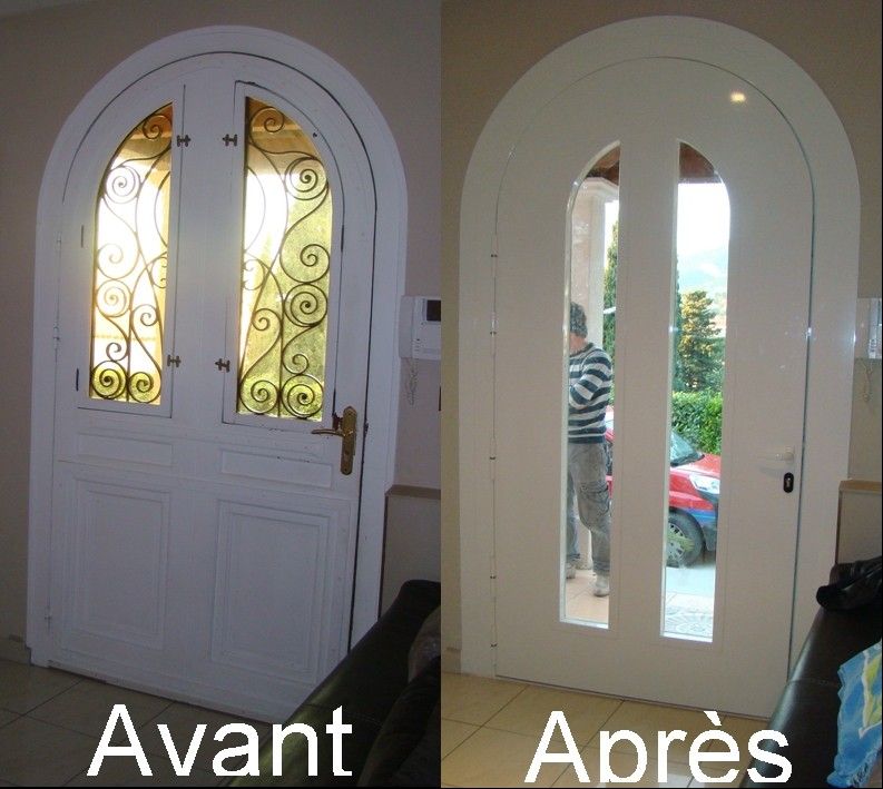 Avant / Après : face intérieure