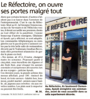 Var Matin parle du Réfectoire, voisins de votre serrurier Point Fort FICHET à TOULON